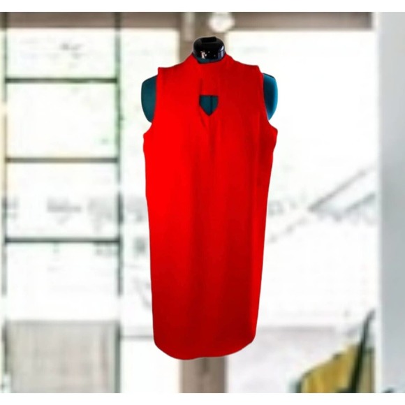 Skies Are Blue Dresses & Skirts - Skies Are Blue Sleeveless Spring Dress Red Orange Size S